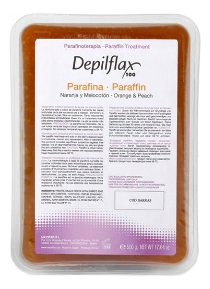 Парафин с фруктовым запахом Orange &amp; Peach Paraffin 500г (персико-апельсиновый) от Randewoo