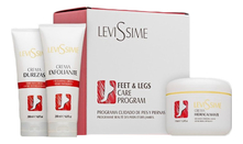 Levissime Набор для ног Feet & Legs (крем-эксфолиант 200мл + д/для коррекции сухих мозолей 200мл + увлажняющий крем 200мл)