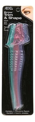 

Комбинированый триммер-бритва для бровей Brow Trim & Shape Grooming Tool 3шт