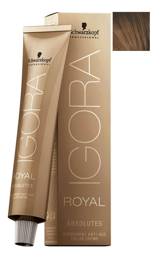 

Крем-краска для волос Igora Royal Absolutes 60мл: 6-60 Dark Blonde Chocolate Natural, Крем-краска для волос Igora Royal Absolutes 60мл