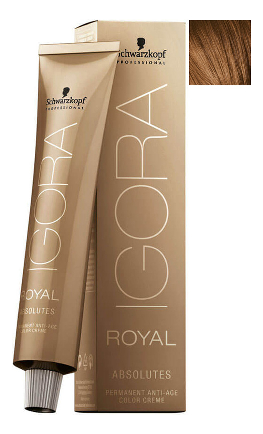 

Крем-краска для волос Igora Royal Absolutes 60мл: 7-60 Medium Blonde Chocolate Natural, Крем-краска для волос Igora Royal Absolutes 60мл