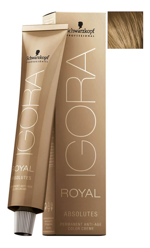 

Крем-краска для волос Igora Royal Absolutes 60мл: 8-50 Light Blonde Gold Natural, Крем-краска для волос Igora Royal Absolutes 60мл