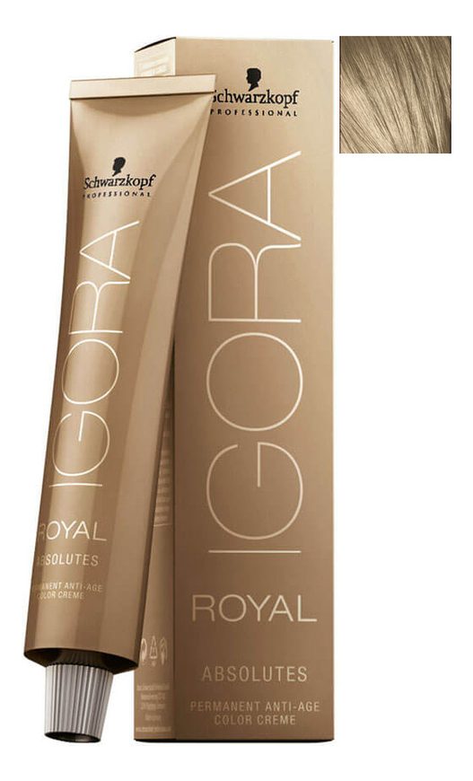 

Крем-краска для волос Igora Royal Absolutes 60мл: 9-40 Extra Light Blonde Beige Natural, Крем-краска для волос Igora Royal Absolutes 60мл