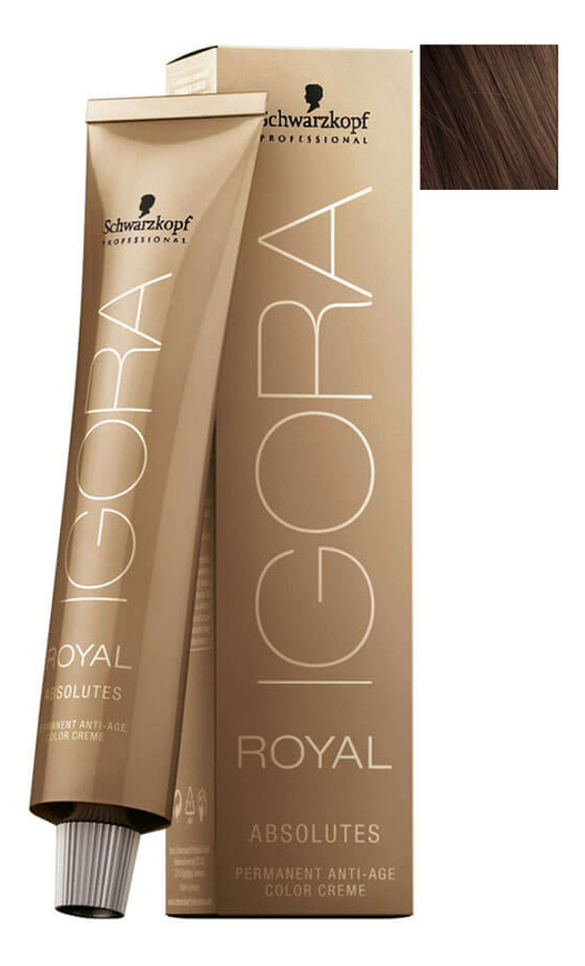 

Крем-краска для волос Igora Royal Absolutes 60мл: 7-50 Medium Blonde Gold Natural, Крем-краска для волос Igora Royal Absolutes 60мл