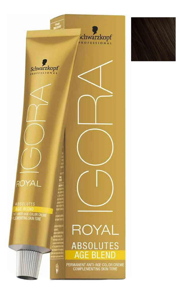 

Крем-краска для волос Igora Royal Absolutes Age Blend 60мл: 7-710 Medium Blonde Copper Cendre, Крем-краска для волос Igora Royal Absolutes Age Blend 60мл
