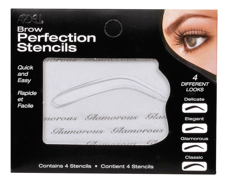

Трафареты для бровей Brow Perfection Stencils 4шт
