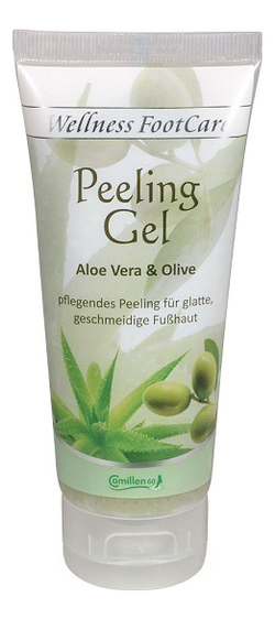 

Пилинг-гель для ног с экстрактом алоэ вера и оливы Wellness FootCare Peeling Gel Aloe Vera & Olive: Пилинг-гель 100мл, Пилинг-гель для ног с экстрактом алоэ вера и оливы Wellness FootCare Peeling Gel Aloe Vera & Olive