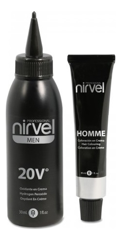 Nirvel Professional мужская крем-краска для седых волос color homme ...