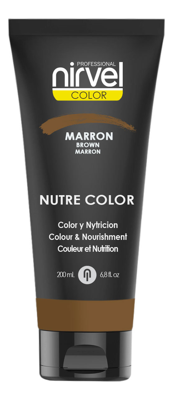 Гель-маска для окрашивания волос Nutre Color 200мл: Dark Brown гель маска для окрашивания волос nutre color 200мл dark aubergine