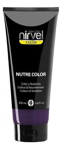 Гель-маска для окрашивания волос Nutre Color 200мл: Dark Aubergine гель маска для окрашивания волос nutre color 200мл dark aubergine