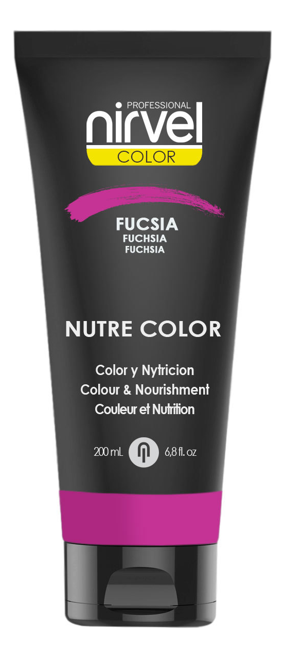 Гель-маска для окрашивания волос Nutre Color 200мл: Fuchsia гель маска для окрашивания волос nutre color 200мл mint