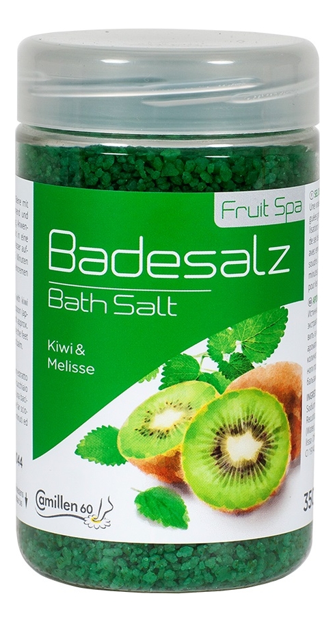 

Соль для ножных ванн расслабляющая Киви и мелисса Badesalz Kiwi-Melisse: Соль 350г, Соль для ножных ванн расслабляющая Киви и мелисса Badesalz Kiwi-Melisse