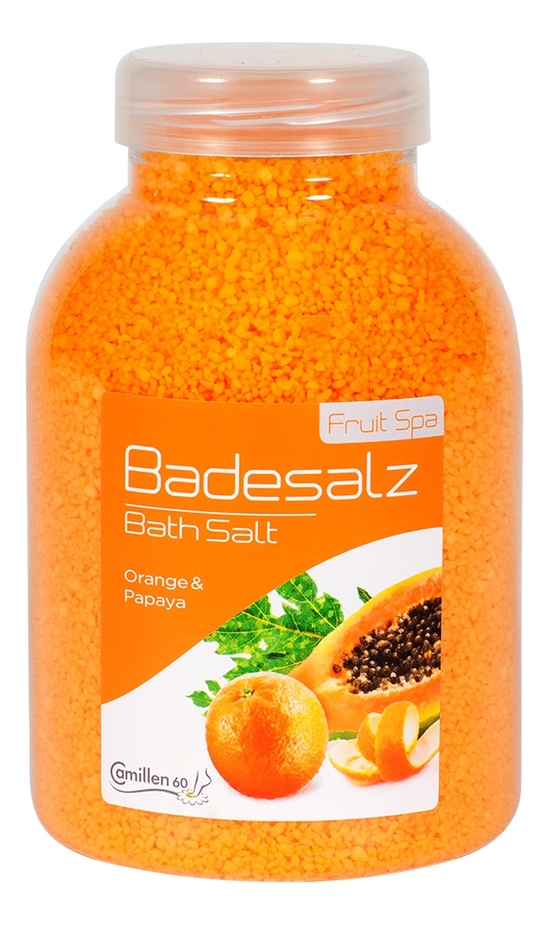 

Соль для ножных ванн восстанавливающая Апельсин и Папайя Badesalz Orange-Papaya: Соль 1350г, Соль для ножных ванн восстанавливающая Апельсин и Папайя Badesalz Orange-Papaya