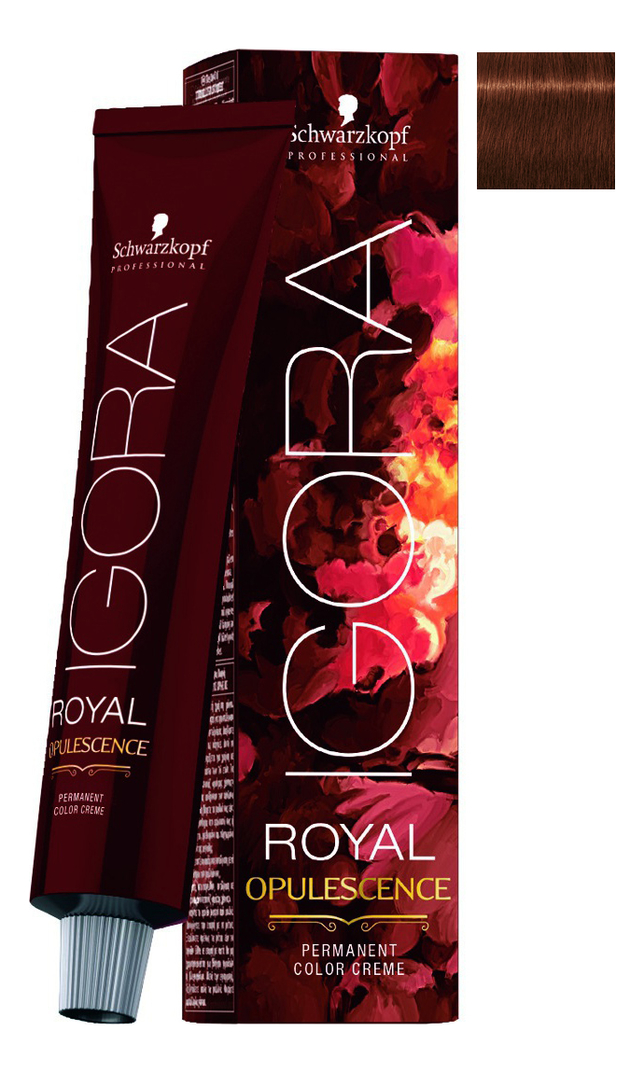 

Крем-краска для волос Igora Royal Opulescence 60мл: 6-78 Dark Blonde Copper Red, Крем-краска для волос Igora Royal Opulescence 60мл
