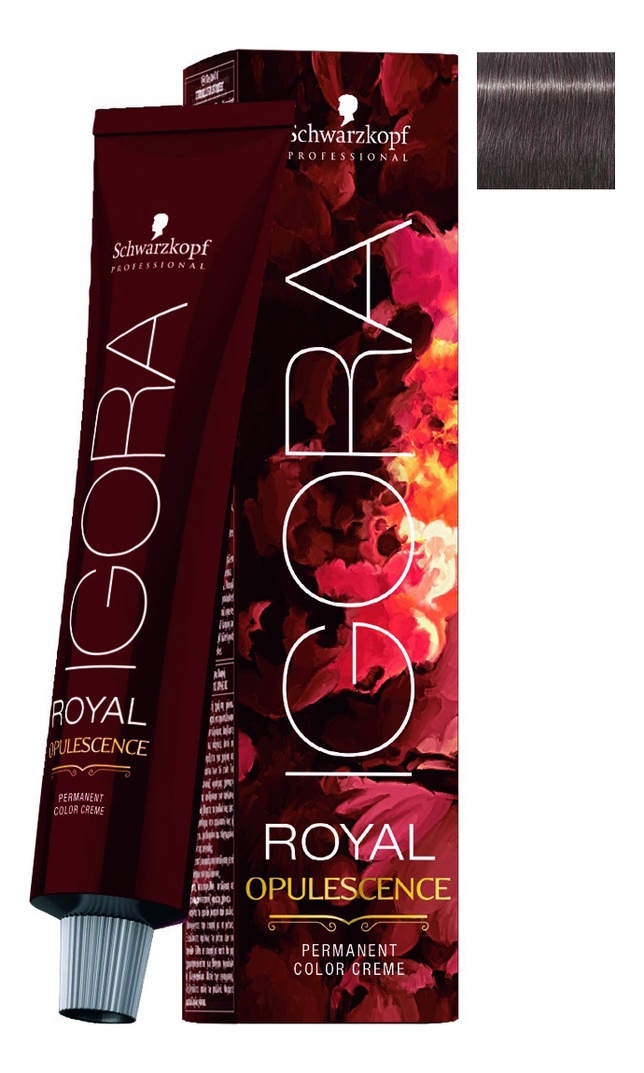 

Крем-краска для волос Igora Royal Opulescence 60мл: 8-19 Light Blonde Cendre Violet, Крем-краска для волос Igora Royal Opulescence 60мл