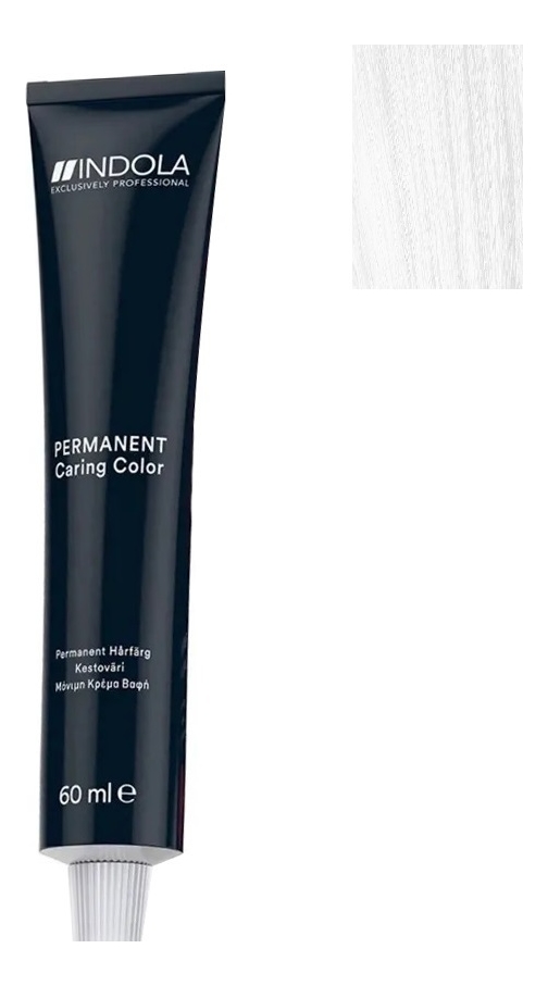 

Стойкая крем-краска для волос Permanent Caring Color 60мл: 100 Осветляющий чистый, Стойкая крем-краска для волос Permanent Caring Color 60мл