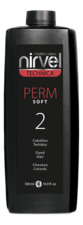 Nirvel Professional Лосьон для перманентной завивки окрашенных волос Technica Perm No2 Soft 500мл