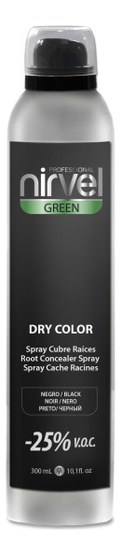 

Тонирующий спрей для волос Green Dry Color 300мл: Black, Тонирующий спрей для волос Green Dry Color 300мл