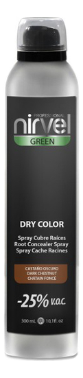 

Тонирующий спрей для волос Green Dry Color 300мл: Dark Chestnut, Тонирующий спрей для волос Green Dry Color 300мл