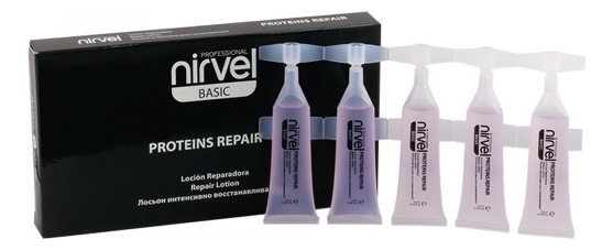 

Питательный лосьон для волос с протеинами пшеницы Basic Proteins Repair Lotion 10*10мл