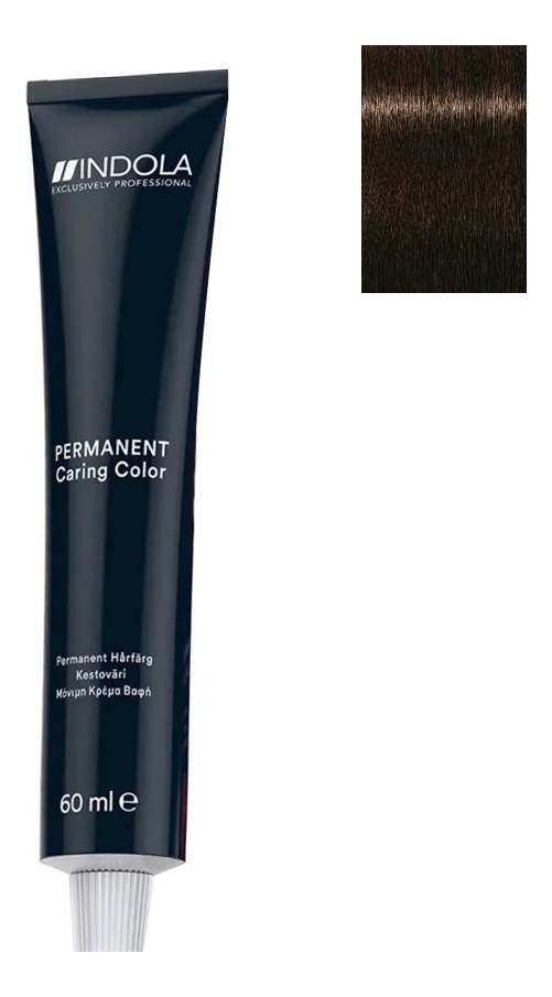 

Стойкая крем-краска для волос Permanent Caring Color 60мл: 4.0 Средний коричневый натуральный, Стойкая крем-краска для волос Permanent Caring Color 60мл