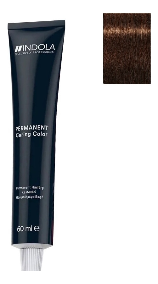 

Стойкая крем-краска для волос Permanent Caring Color 60мл: 4.35 Средний коричневый золотистый махагон, Стойкая крем-краска для волос Permanent Caring Color 60мл