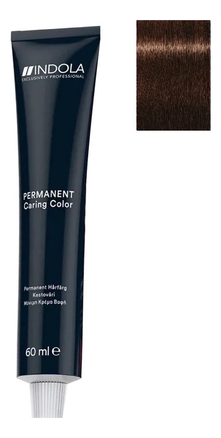 

Стойкая крем-краска для волос Permanent Caring Color 60мл: 4.80 Средний коричневый шоколадный натуральный, Стойкая крем-краска для волос Permanent Caring Color 60мл