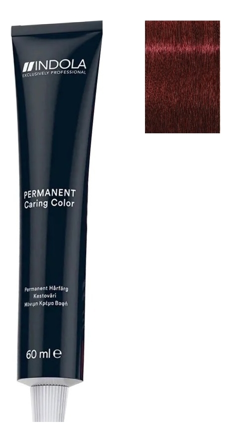 

Стойкая крем-краска для волос Permanent Caring Color 60мл: 5.66x Светлый коричневый красный экстра, Стойкая крем-краска для волос Permanent Caring Color 60мл