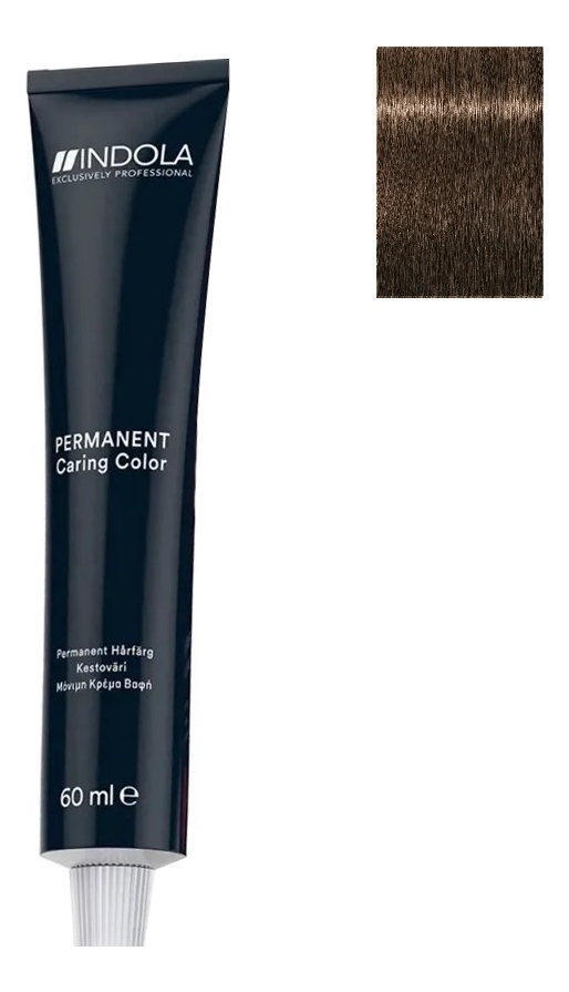 

Стойкая крем-краска для волос Permanent Caring Color 60мл: 6.00 Темный русый интенсивный натуральный, Стойкая крем-краска для волос Permanent Caring Color 60мл