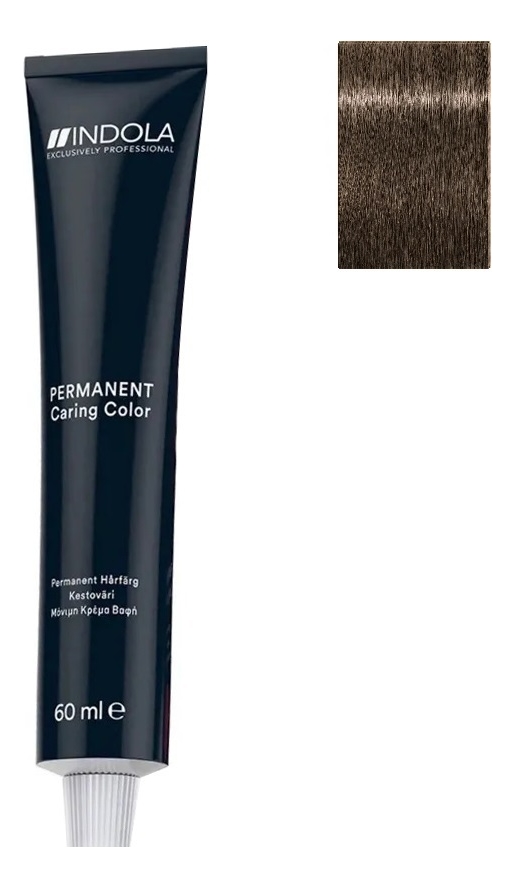

Стойкая крем-краска для волос Permanent Caring Color 60мл: 6.1 Темный русый пепельный, Стойкая крем-краска для волос Permanent Caring Color 60мл