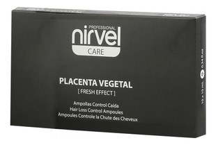 Средство от выпадения волос и жирности кожи головы с плацентой Care Placenta Vegetal 10*10мл