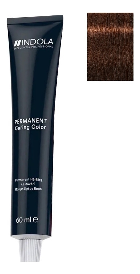 

Стойкая крем-краска для волос Permanent Caring Color 60мл: 5.4 Светлый коричневый медный, Стойкая крем-краска для волос Permanent Caring Color 60мл