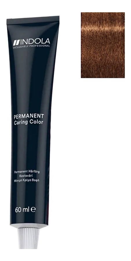 

Стойкая крем-краска для волос Permanent Caring Color 60мл: 6.80 Темный русый шоколадный натуральный, Стойкая крем-краска для волос Permanent Caring Color 60мл