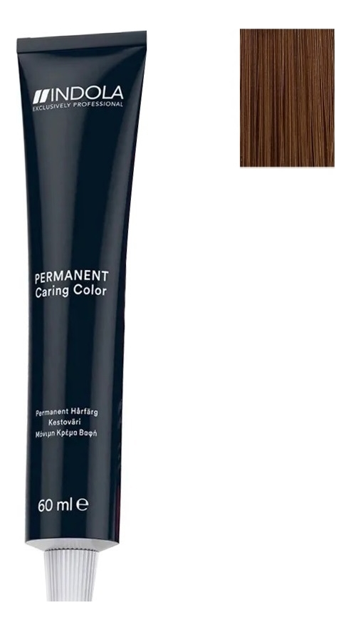 

Стойкая крем-краска для волос Permanent Caring Color 60мл: 7.35 Средний русый золотистый махагон, Стойкая крем-краска для волос Permanent Caring Color 60мл