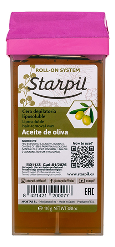 

Воск в картридже для чувствительной кожи Олива Aceite De Oliva 110г (прозрачный)