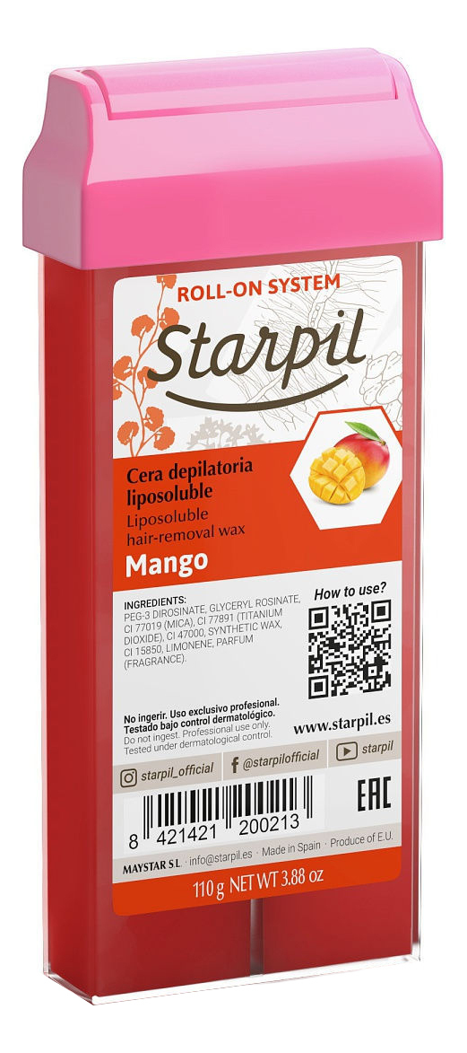 

Воск в картридже Манго Cera Mango 110г (средней плотности)