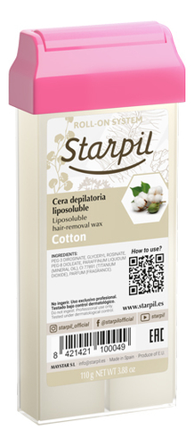 

Воск в картридже Хлопок Cotton 110г (плотный)