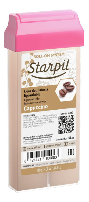 

Воск в картридже для чувствительной кожи Капучино Capuccino 110г (плотный)