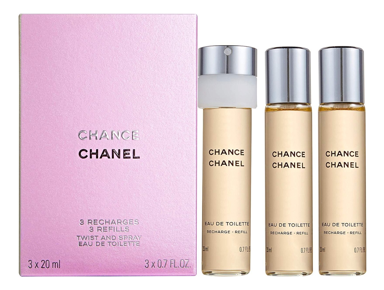

Chance Eau De Toilette: туалетная вода 3*20мл запаски, Chance Eau De Toilette