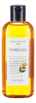 Шампунь для волос с экстрактом календулы и ромашки Natural Hair Soap With Marigold