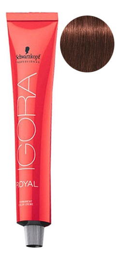 

Крем-краска для волос Igora Royal Permanent Color Creme 60мл: 5-68 Light Brown Chocolate Red, Крем-краска для волос Igora Royal Permanent Color Creme 60мл