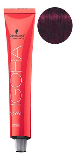 

Крем-краска для волос Igora Royal Permanent Color Creme 60мл: 5-99 Light Brown Violet Extra, Крем-краска для волос Igora Royal Permanent Color Creme 60мл