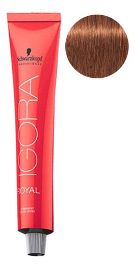 

Крем-краска для волос Igora Royal Permanent Color Creme 60мл: 7-57 Medium Blonde Gold Copper, Крем-краска для волос Igora Royal Permanent Color Creme 60мл