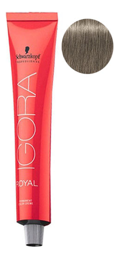 

Крем-краска для волос Igora Royal Permanent Color Creme 60мл: 8-1 Light Blonde Cendre, Крем-краска для волос Igora Royal Permanent Color Creme 60мл