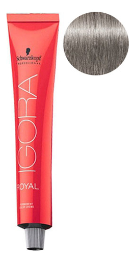 

Крем-краска для волос Igora Royal Permanent Color Creme 60мл: 8-11 Light Blonde Cendre Plus, Крем-краска для волос Igora Royal Permanent Color Creme 60мл