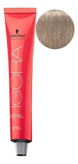 

Крем-краска для волос Igora Royal Permanent Color Creme 60мл: 9-1 Extra Light Blonde Cendre, Крем-краска для волос Igora Royal Permanent Color Creme 60мл