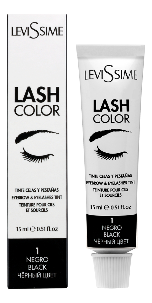 

Краска для бровей и ресниц Lash Color 15мл: 1 Черный, Краска для бровей и ресниц Lash Color 15мл