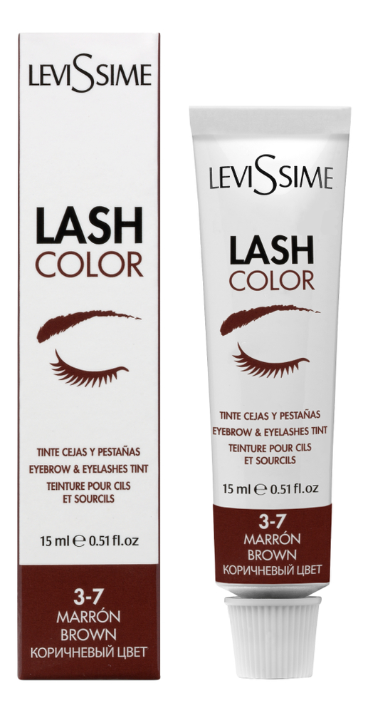 

Краска для бровей и ресниц Lash Color 15мл: 3.7 Коричневый, Краска для бровей и ресниц Lash Color 15мл