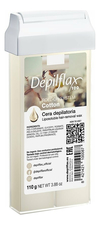Depilflax Воск в картридже Хлопок Cotton Liposoluble Hair Removal Wax 110г (плотный)