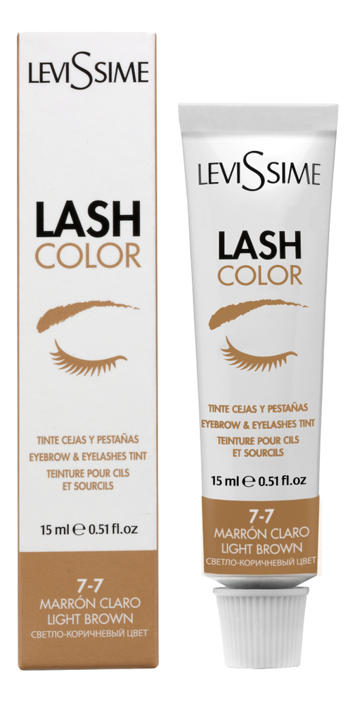 

Краска для бровей и ресниц Lash Color 15мл: 7.7 Светло-коричневый, Краска для бровей и ресниц Lash Color 15мл
